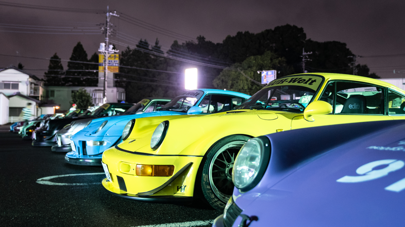 Illustration for article titled I Drove Through A Japanese Typhoon With A Dozen RWB Porsches